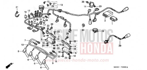 WIRE HARNESS CBR900RRX de 1999